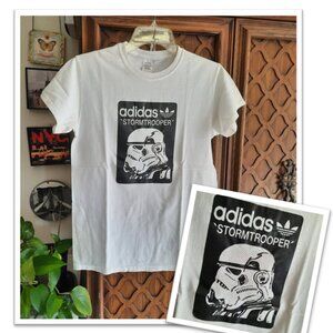 ADIDAS ORIGINAL Limited Edition! Starwars Stormtrooper Graphic Cotton Tee - Sz S